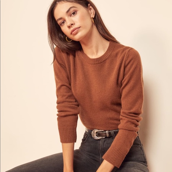 NWT Reformation Crewneck Cashmere Sweater - Picture 4 of 5